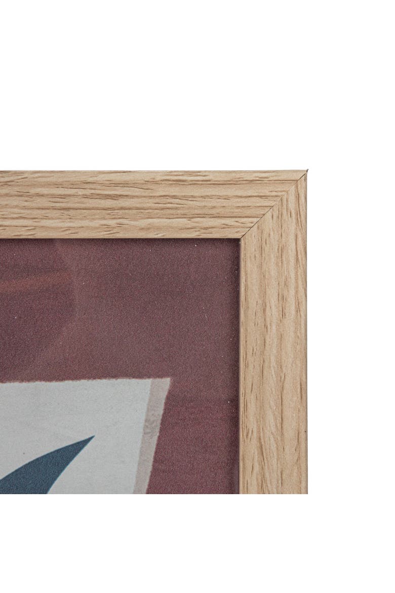 Reclaimed Wood and Glass Wall Art with Vase and Leaves, Multicolor, Alternate, color, Multicolor