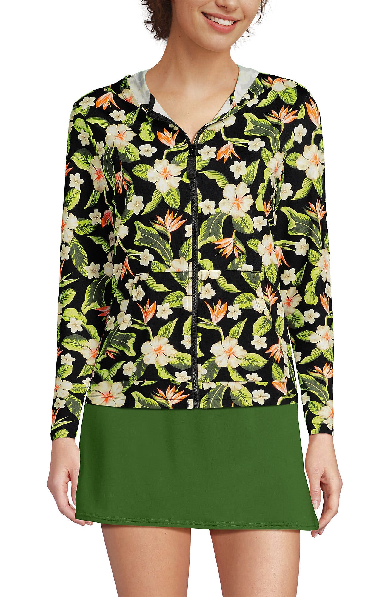 Hibiscus Floral/Black