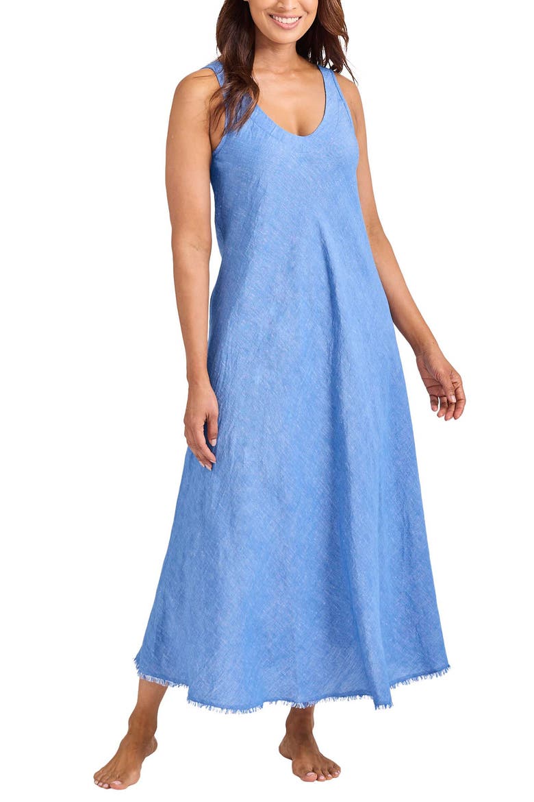 St. Lucia Cover-Up Midi Dress, Main, color, PALACE BLUE
