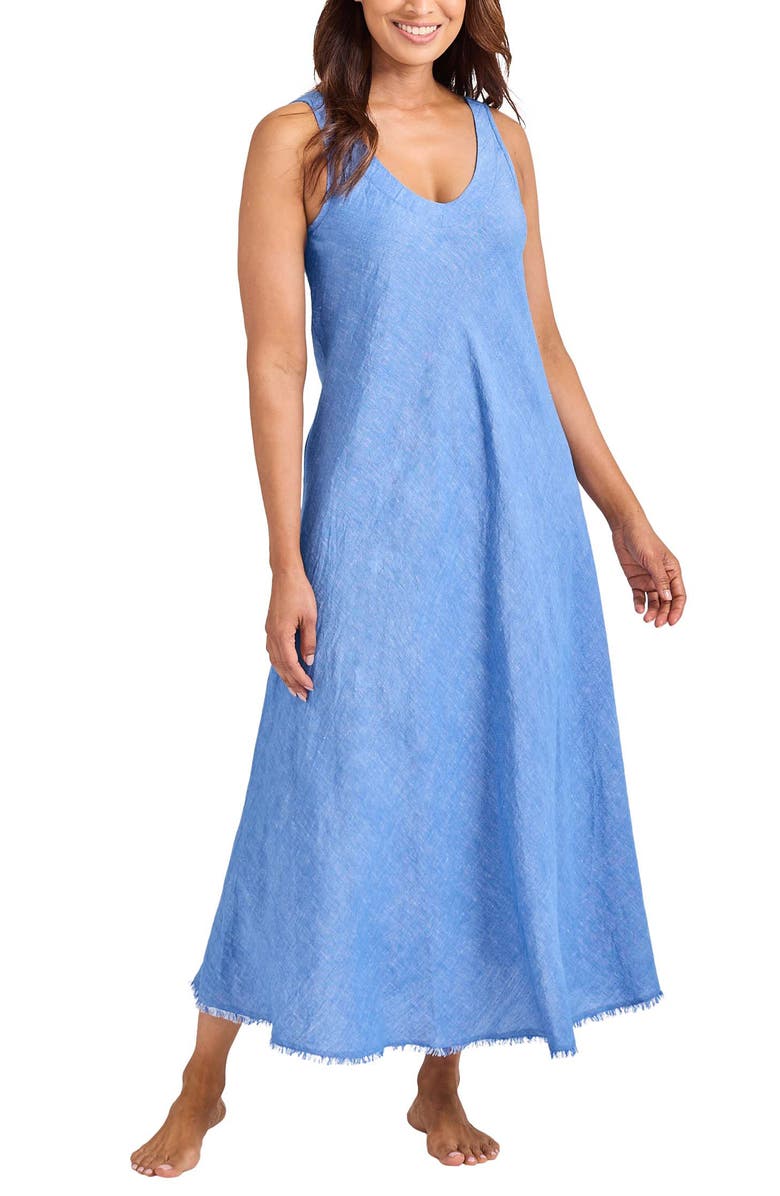 Tommy Bahama St. Lucia Cover-Up Midi Dress, Main, color, Palace Blue