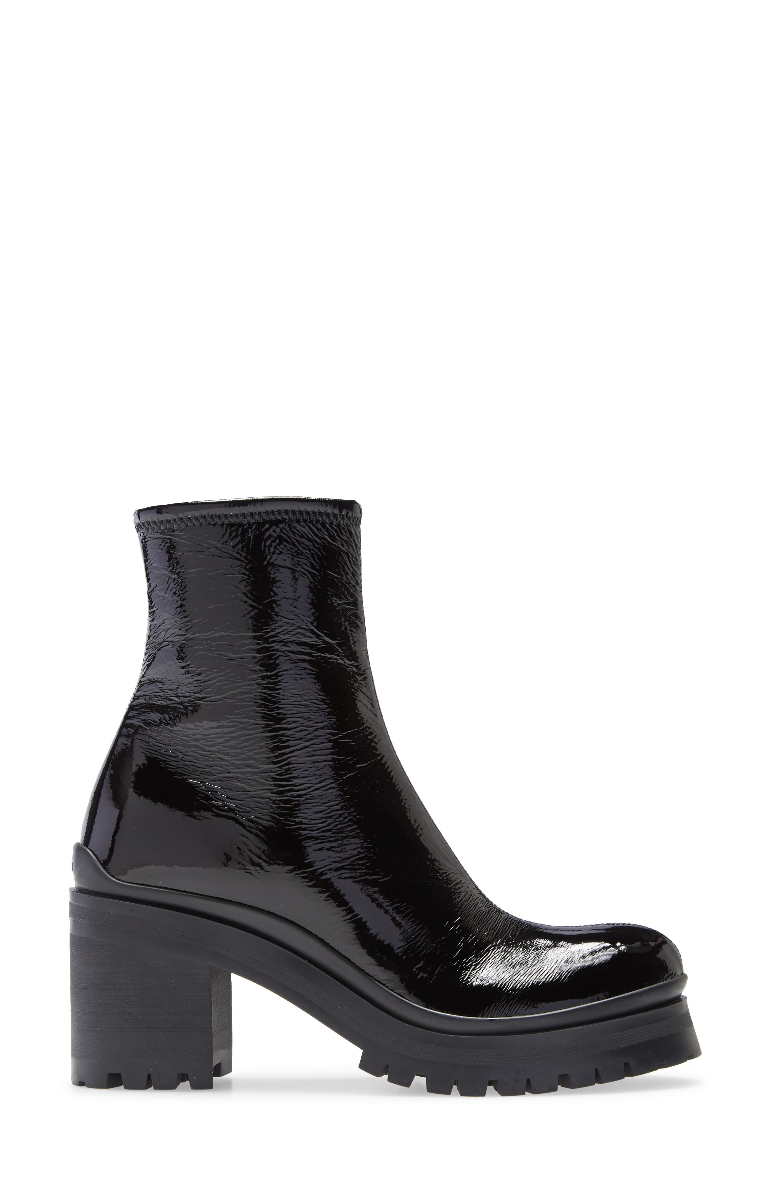 Miu Miu Round Toe Bootie, Alternate, color, 