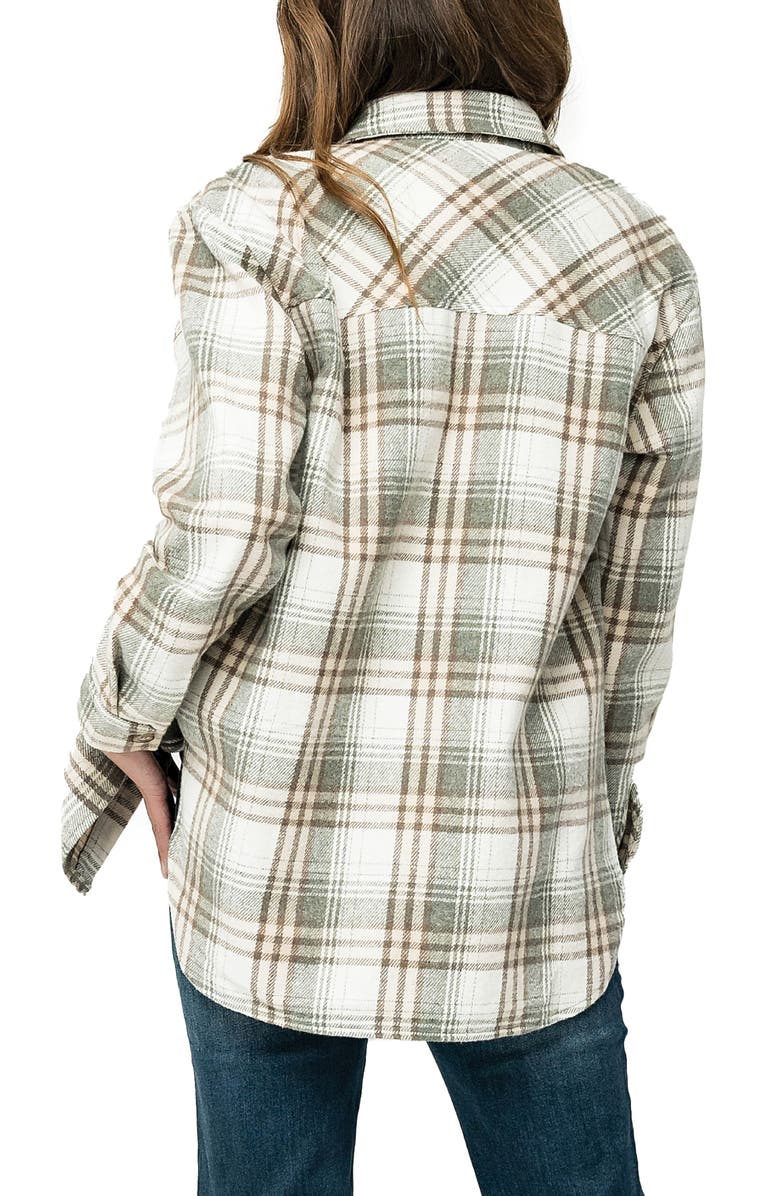 GIBSONLOOK Plaid Patch Pocket Shacket, Alternate, color, 