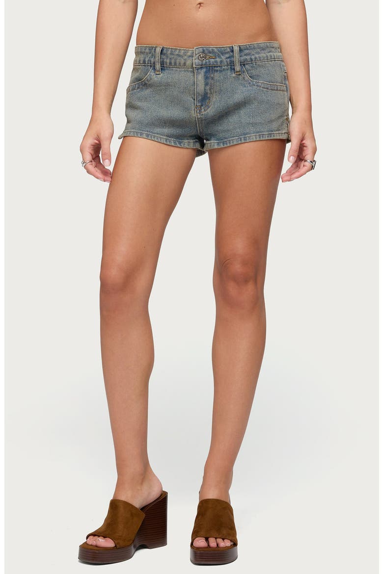 Jagger Low Rise Denim Short, Main, color, BLUE-VINTAGE-WASHED