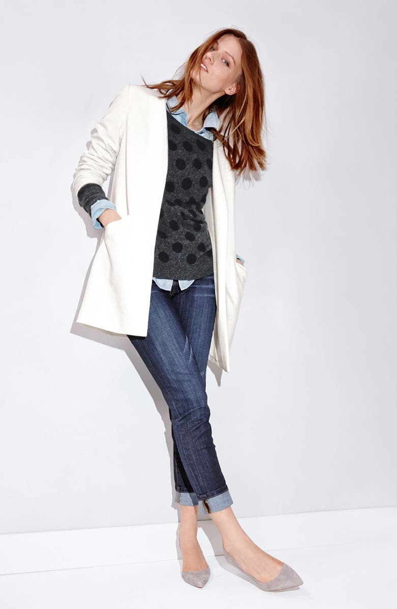 Halogen<sup>®</sup> Zip Back Cashmere Sweater, Alternate, color, 