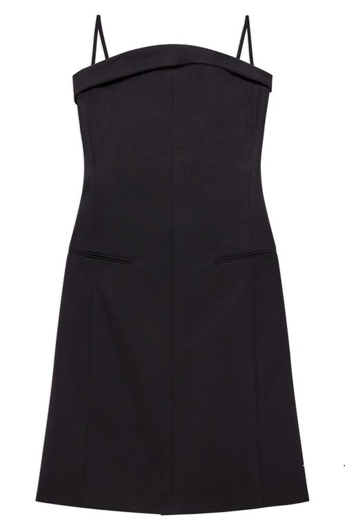Helmut Lang Wool Blazer Minidress In Black