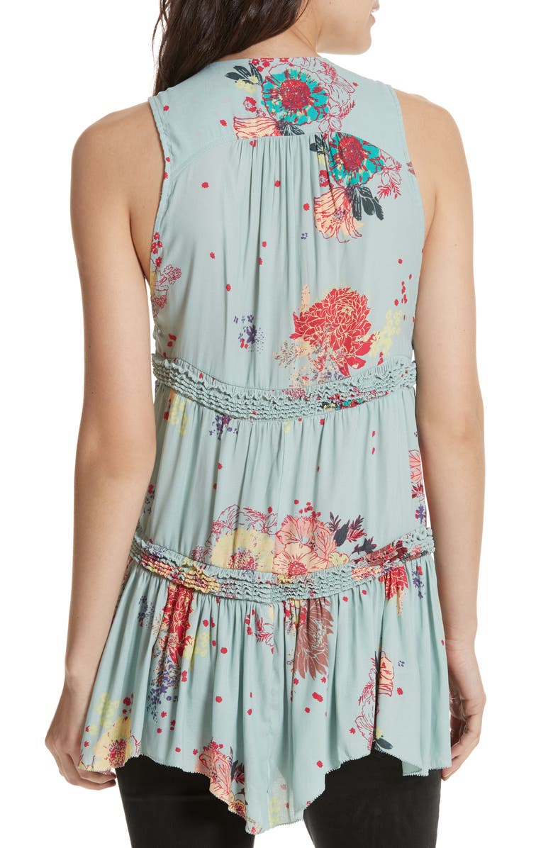 Free People Purple Haze Floral Tunic, Alternate, color, 