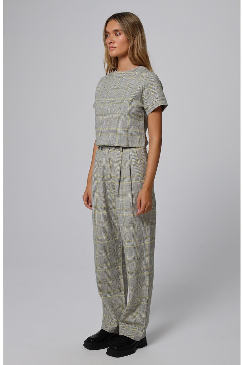 Plaid Theory High Rise Trousers, Main, color, plaid