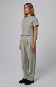 JUANA Plaid Theory High Rise Trousers