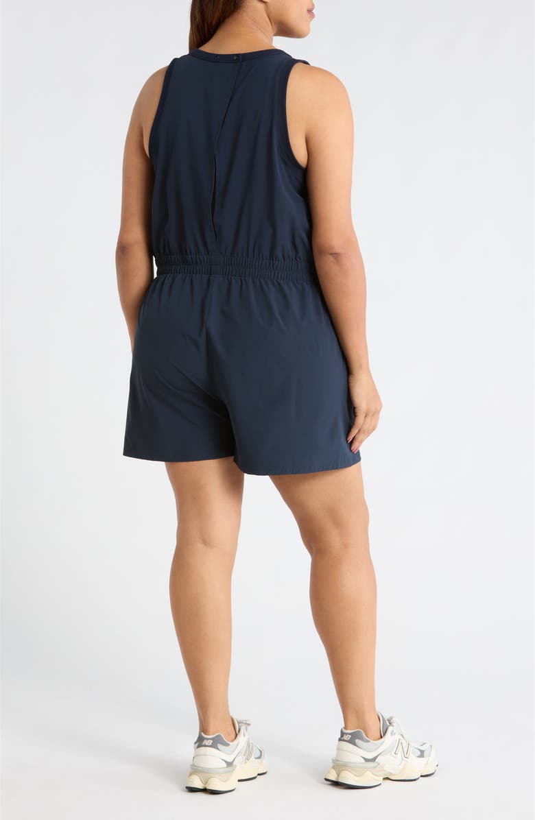 Zella Atlas Short Romper, Alternate, color, Navy Sapphire