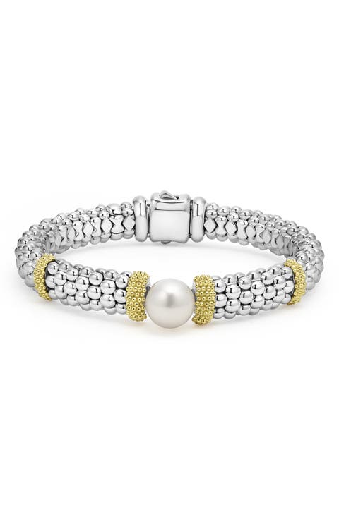 Luna Freshwater Pearl Station Bracelet