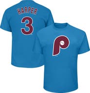 PROFILE Men's Profile Bryce Harper Light Blue Philadelphia Phillies Big & Tall Player Name & Number T-Shirt