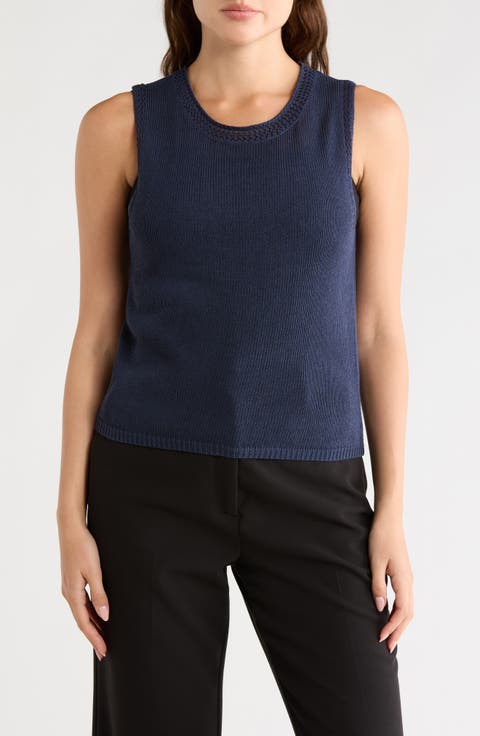 Pointelle Sweater Tank
