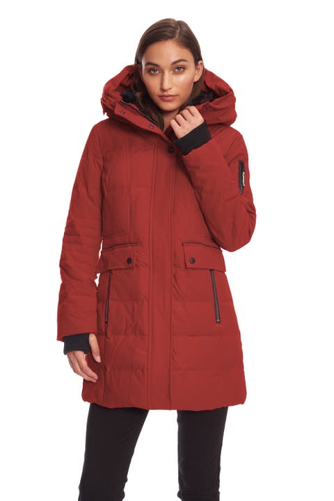 KOOTNEY - Vegan Down Mid-Length Parka Coat