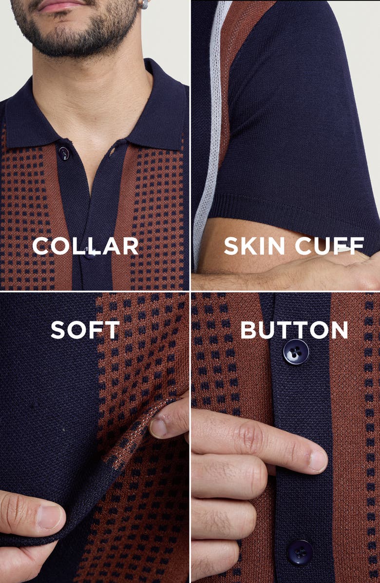 Spring + Mercer Stripe Polo Sweater, Alternate, color,