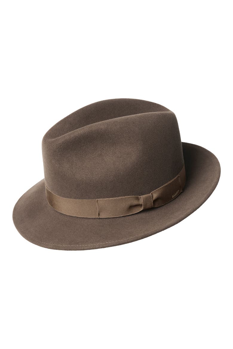 Winters Wool Felt Fedora, Main, color, SADDLE