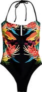 Desigual Placement Print One-Piece Swimsuit
