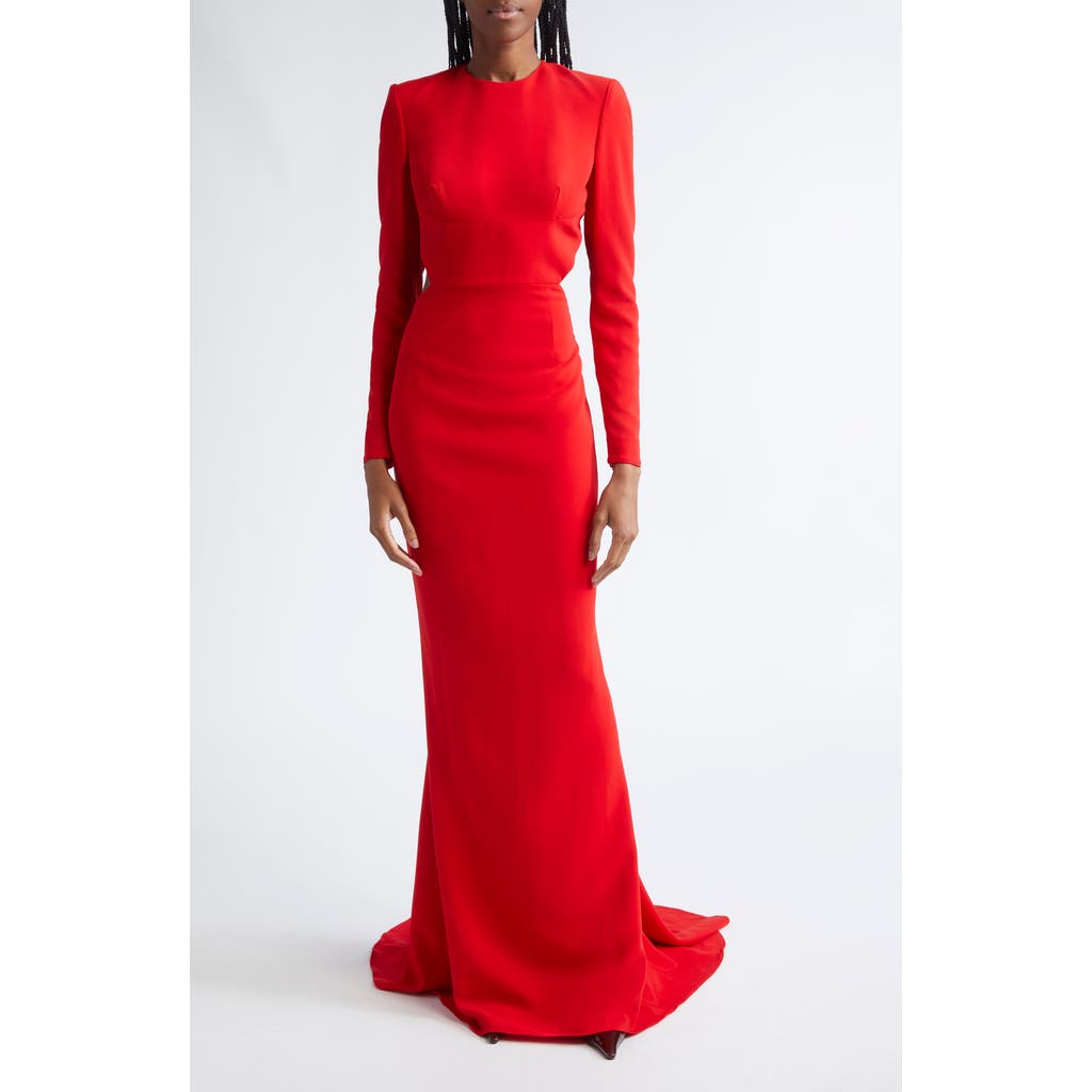 Stella Mccartney Open Back Gown In Red