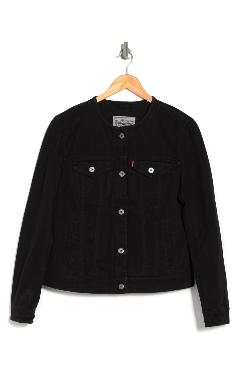 Levi's<sup>®</sup> Collarless Denim Trucker Jacket, Alternate, color,