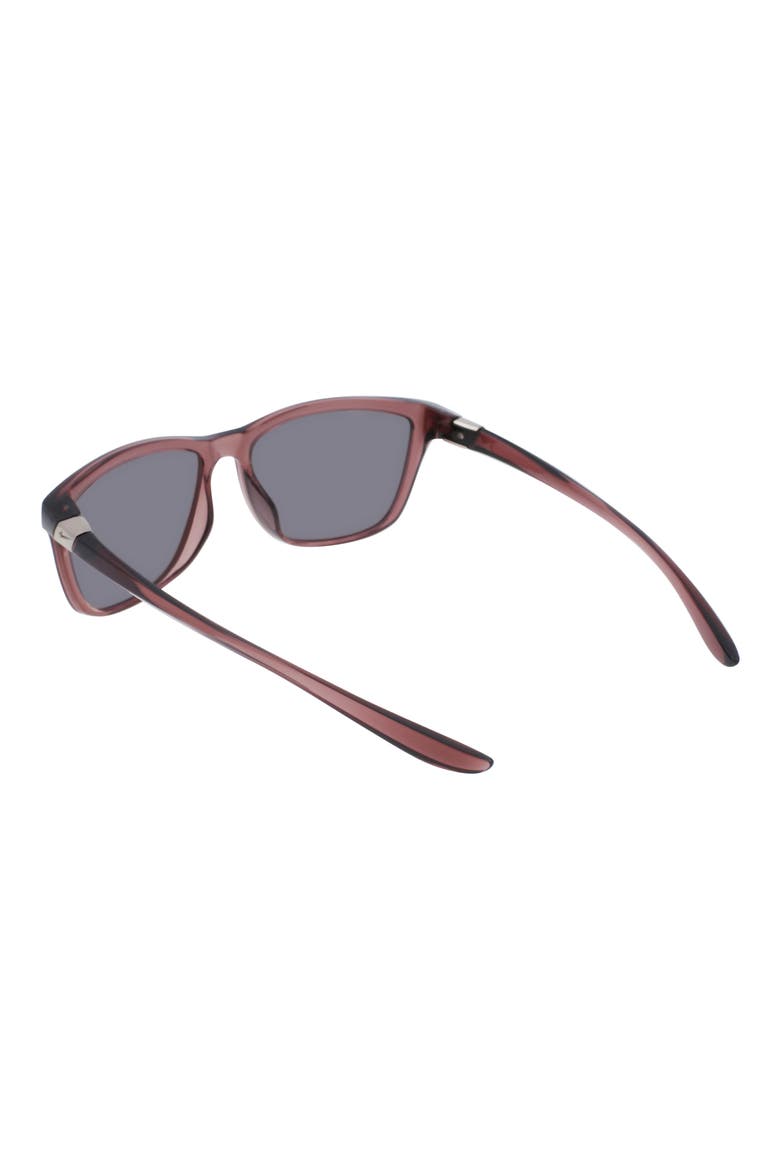 City Icon 61mm Rectangle Sunglasses, Alternate, color, SMOKEY MAUVE / GREY