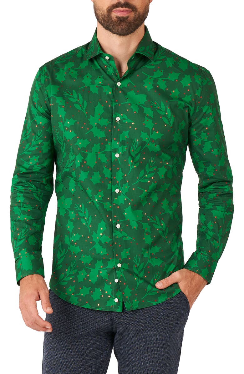 OppoSuits Bright Berry Stretch Button-Up Shirt, Main, color, 