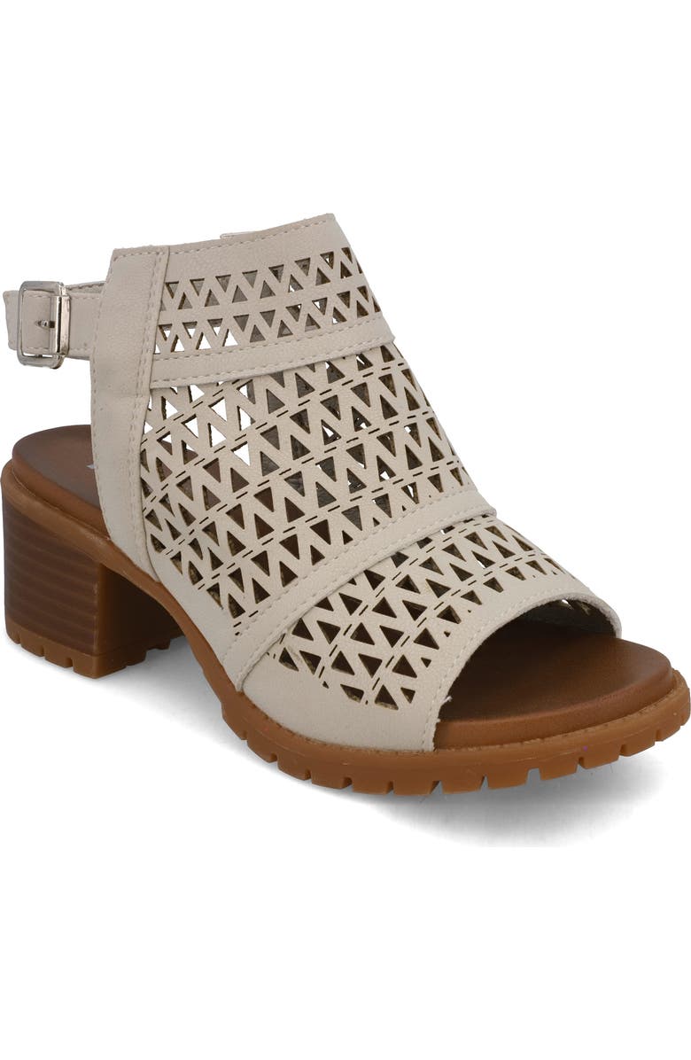 MIA Kids' Mollee Block Heel Sandal, Main, color, Off White