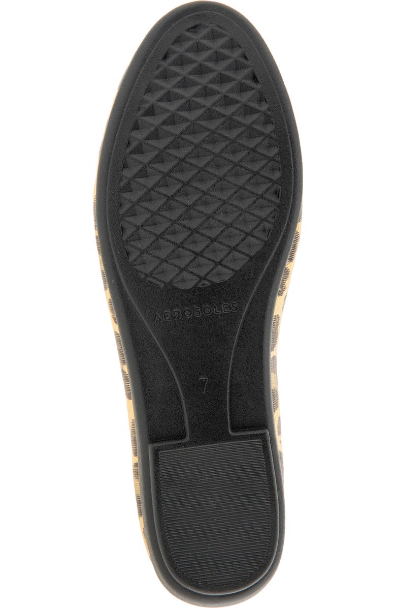 Aerosoles Homebet Ballet Flat, Alternate, color, Gold Met Leopard Faux Leather