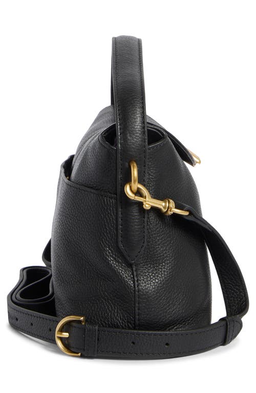 Vince Camuto Sheri Top Handle Leather Satchel In Black