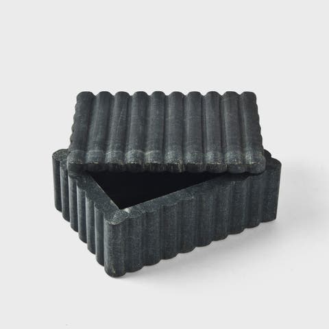 Sculpted Marble Box