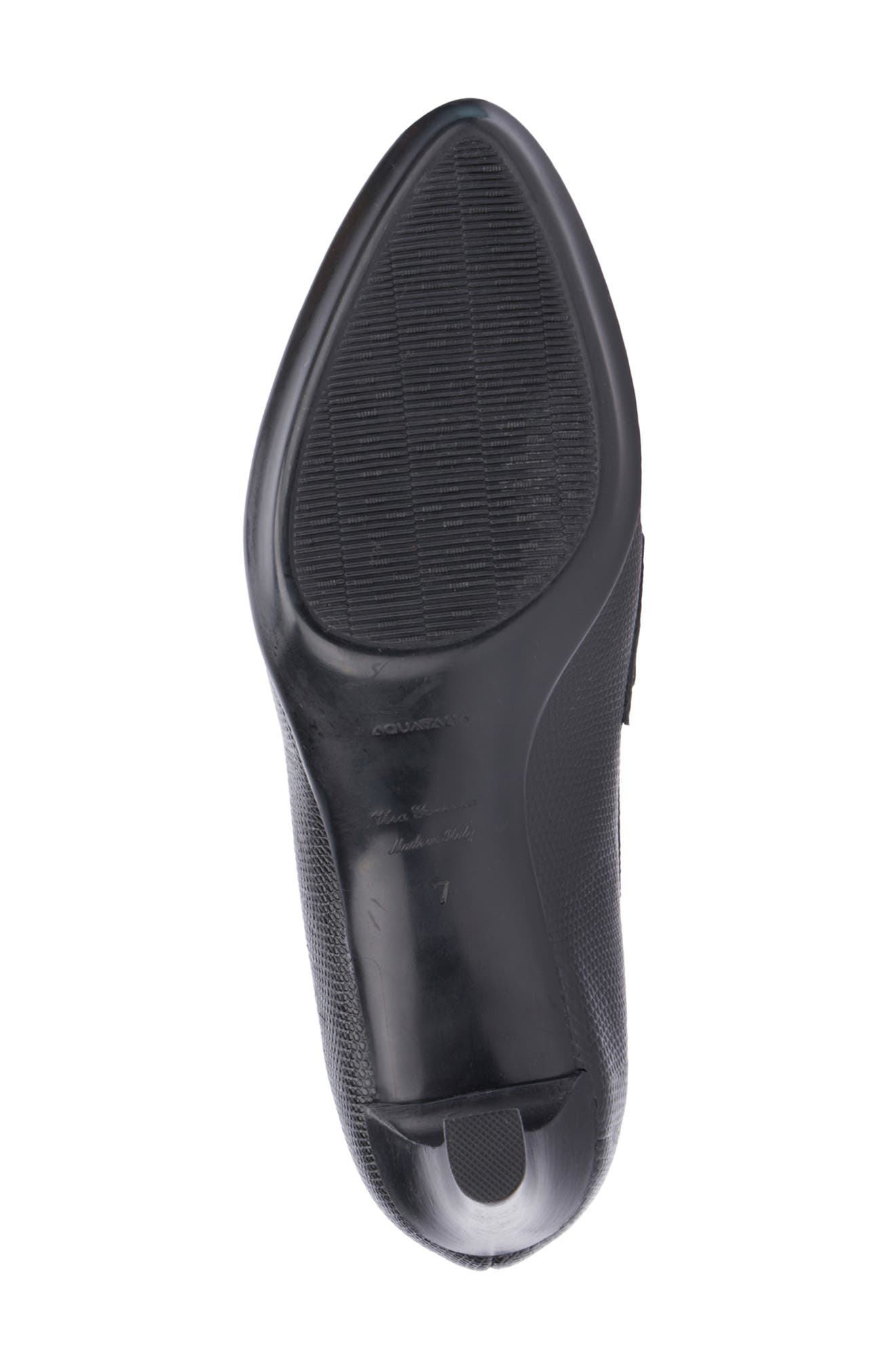 Aquatalia Rella Weatherproof Mini Lizard Embossed Penny Loafer Pump, Alternate, color, 