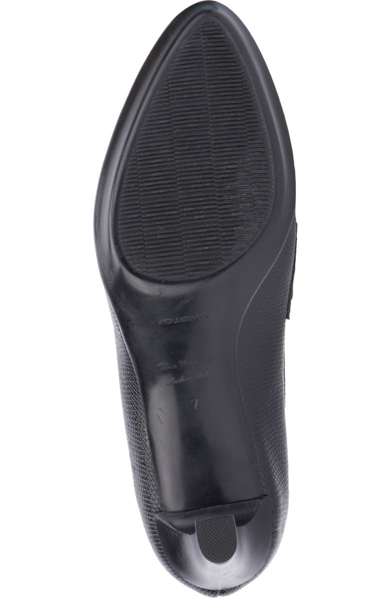 Aquatalia Rella Weatherproof Mini Lizard Embossed Penny Loafer Pump, Alternate, color,