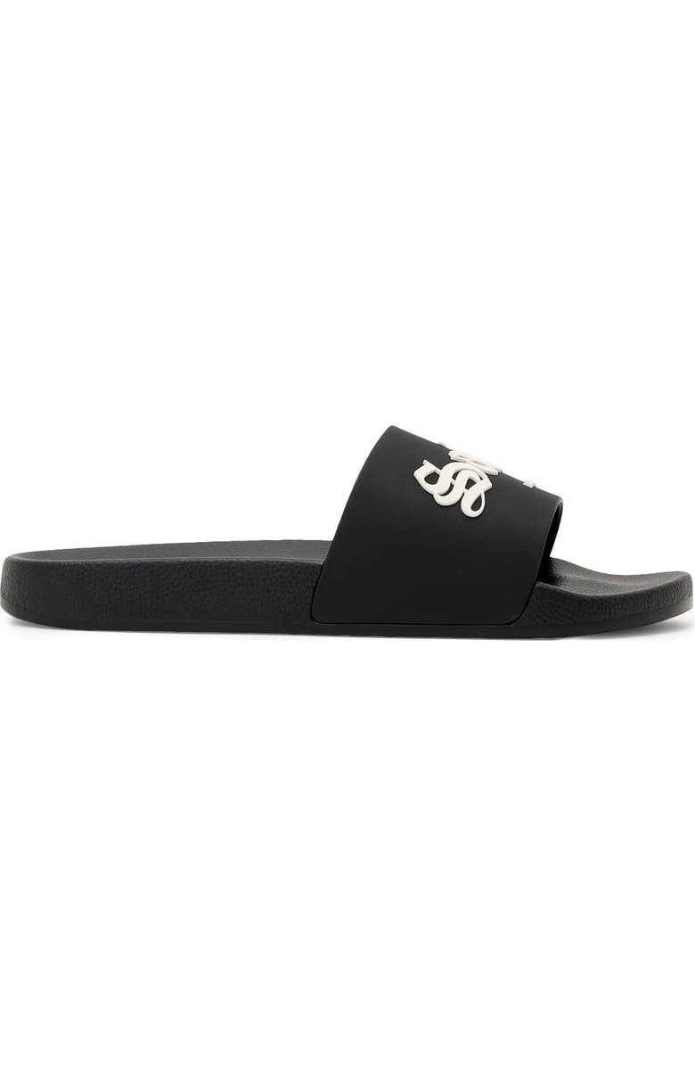 AllSaints Saint Slide Sandal, Alternate, color, Black