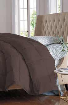 Luxury Home Solid Brown Microfiber Comforter