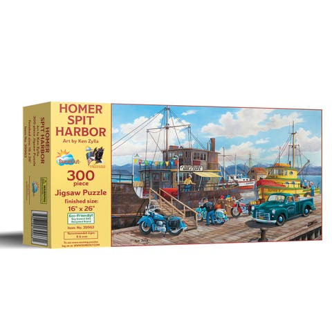 Homer Spit Harbor 300 piece Jigsaw Puzzle for Adults