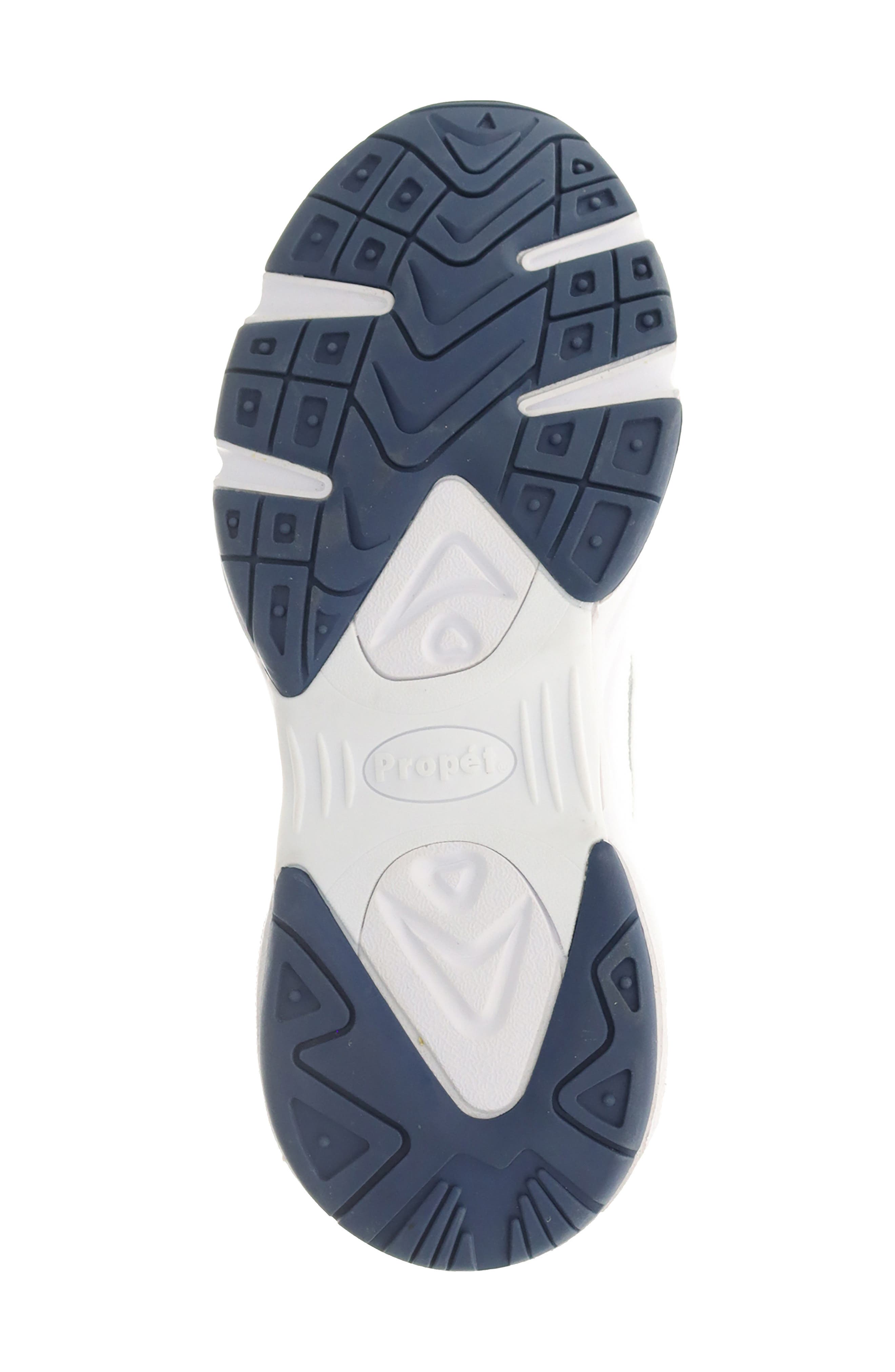 Stability X Strap Sneaker, Alternate, color, WHITE/ NAVY
