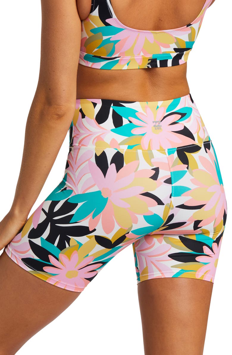 Billabong Floral Bike Shorts, Alternate, color,