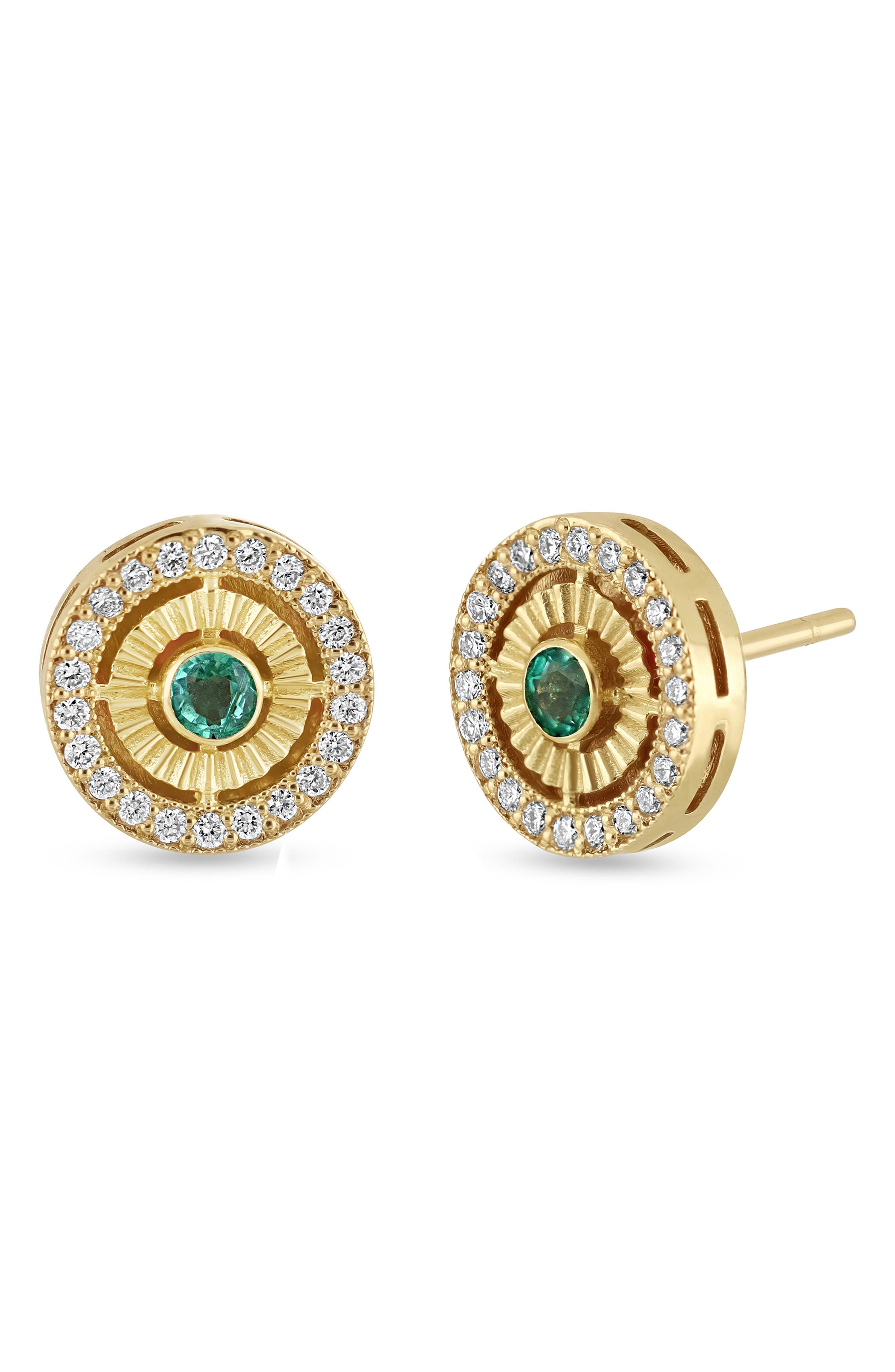 18K YG/ DIAMOND/ EMERALD