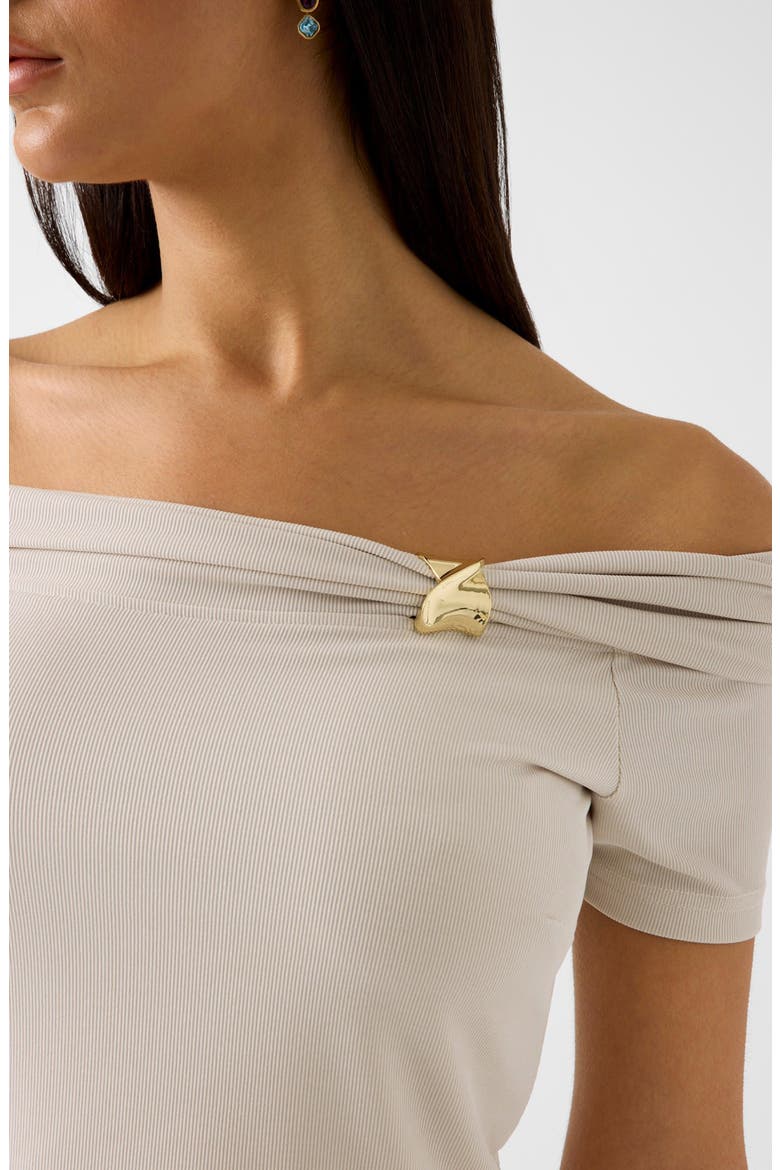 Brigitte One-Shoulder Knit Crop Top, Alternate, color, LOVERS BEACH