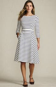Lands' End Starfish 3/4 Sleeve Dress