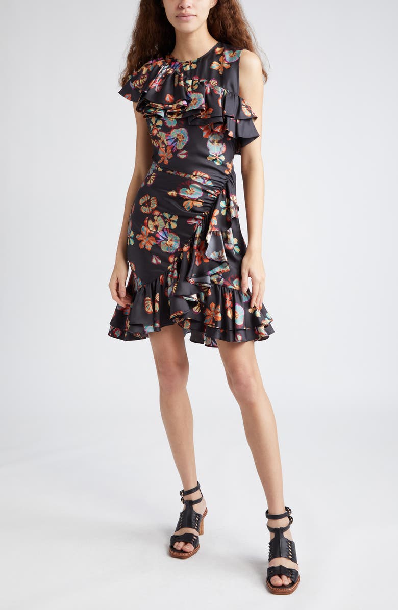Ulla Johnson Candace Floral Silk Dress, Main, color,