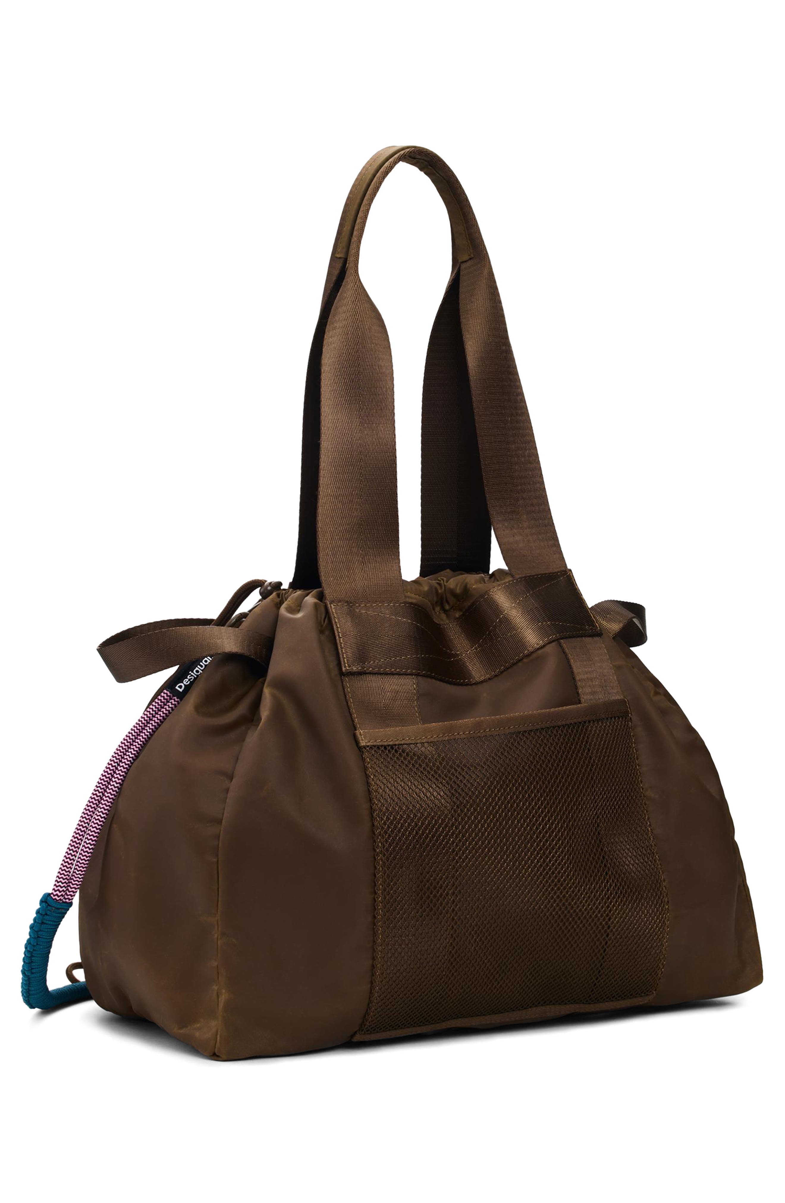 Desigual Cord Detail Shopper Tote, Alternate, color, 