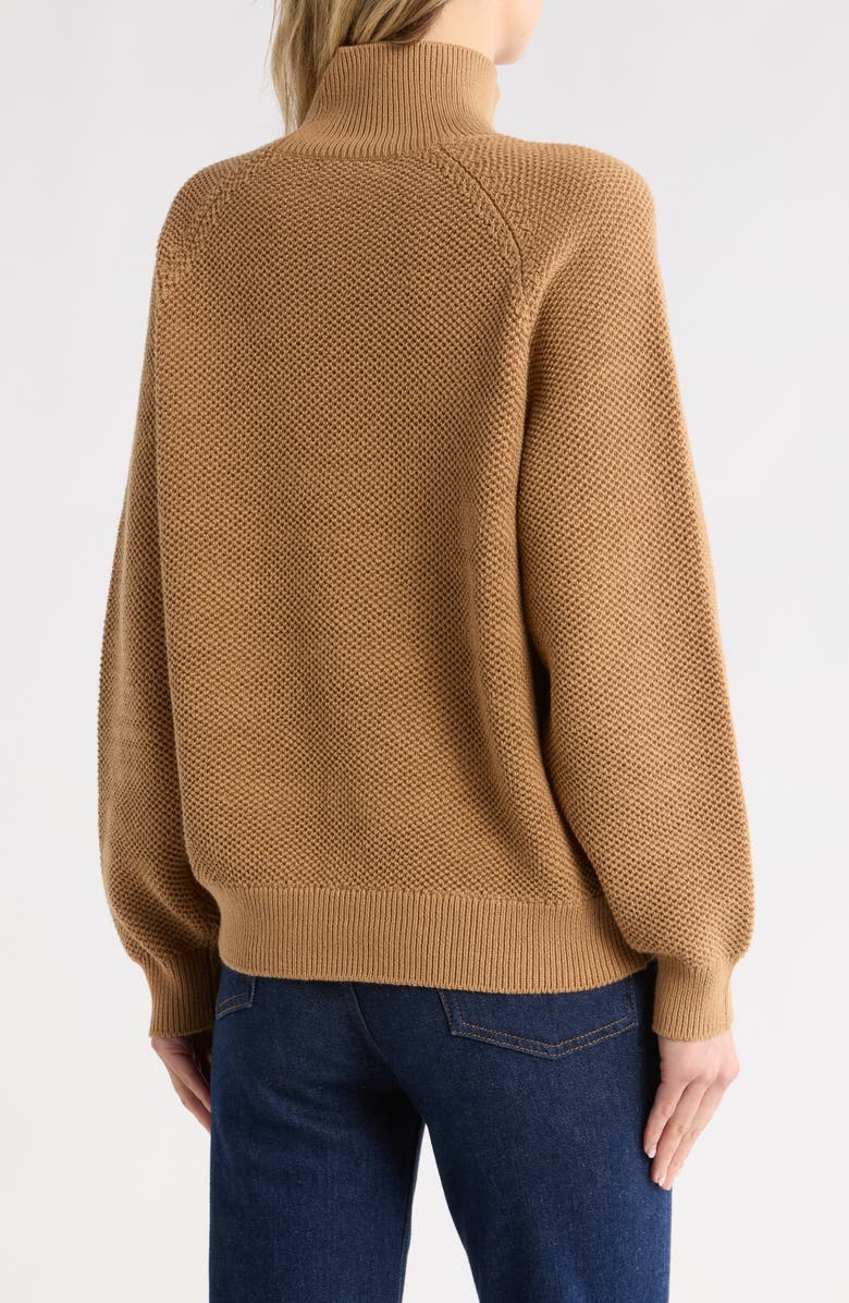 rag & bone Kayden Turtleneck Sweater, Alternate, color, Camel