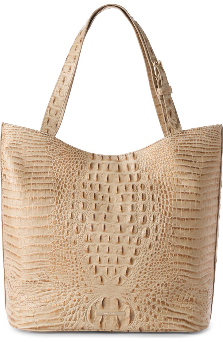 Brahmin Brayden Croc Embossed Leather Tote, Main, color,