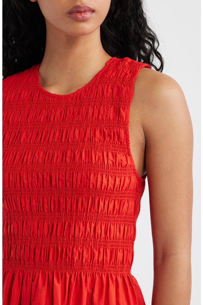 melody smocked midi dress Madewell The Melody Scoopback Smocked Midi Dress