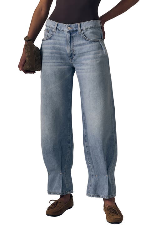 Delphine Pleated Tapered Leg Jeans
