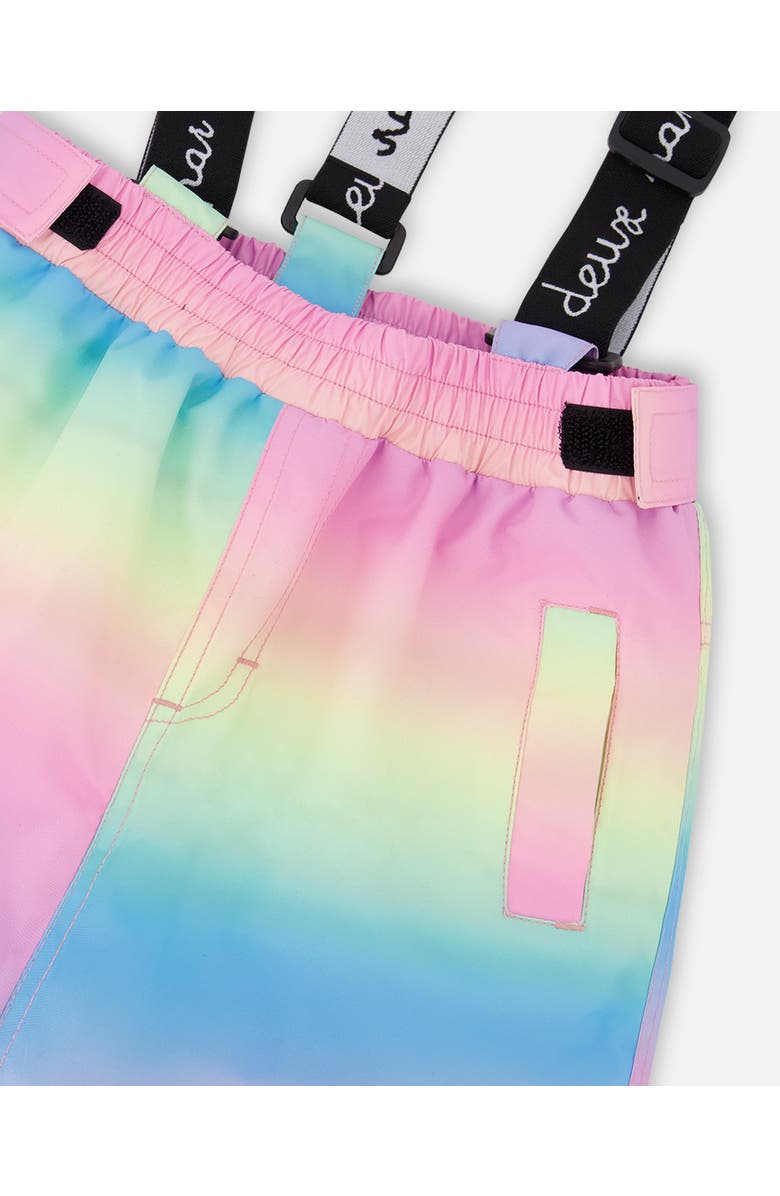 Deux par Deux Girl Two-Piece Chill Outerwear Set with Light Insulation, Alternate, color, Rainbow Gradient