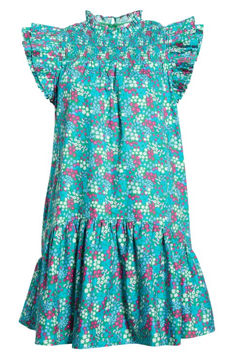 Karela Smocked Ruffle Dress