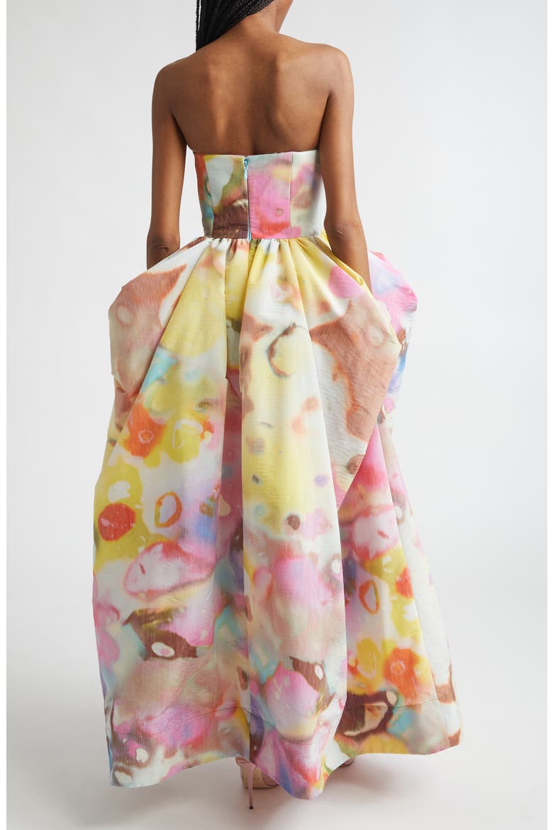 Moonshine Strapless Umbrella Gown, Alternate, color, LIMEADE MULTI
