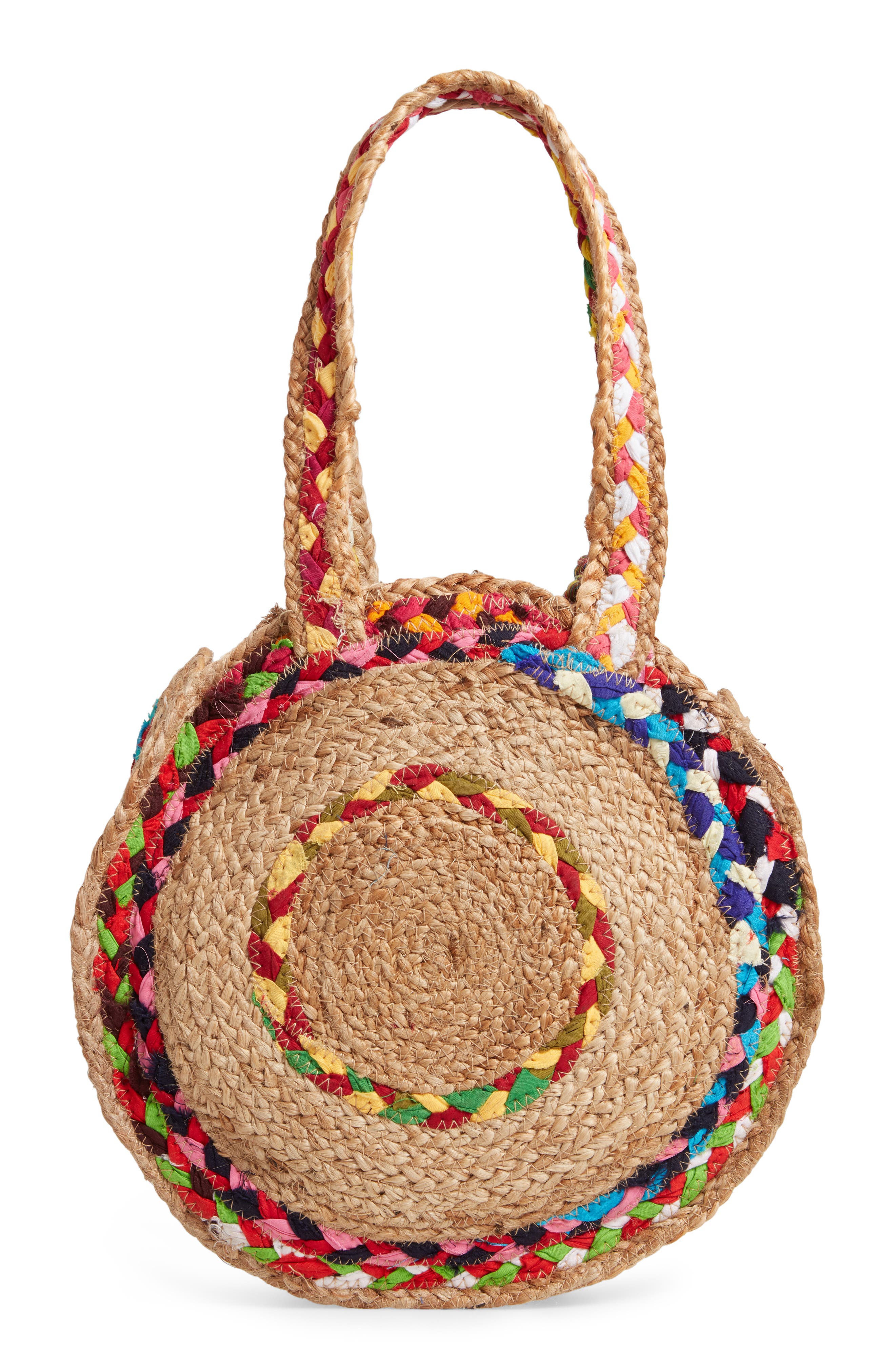 Steve Madden Balzie Woven Circle Tote, Alternate, color, 