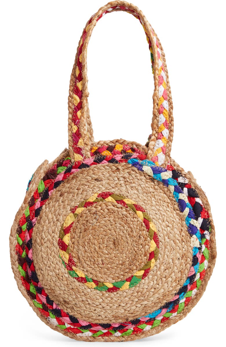 Steve Madden Balzie Woven Circle Tote, Alternate, color,