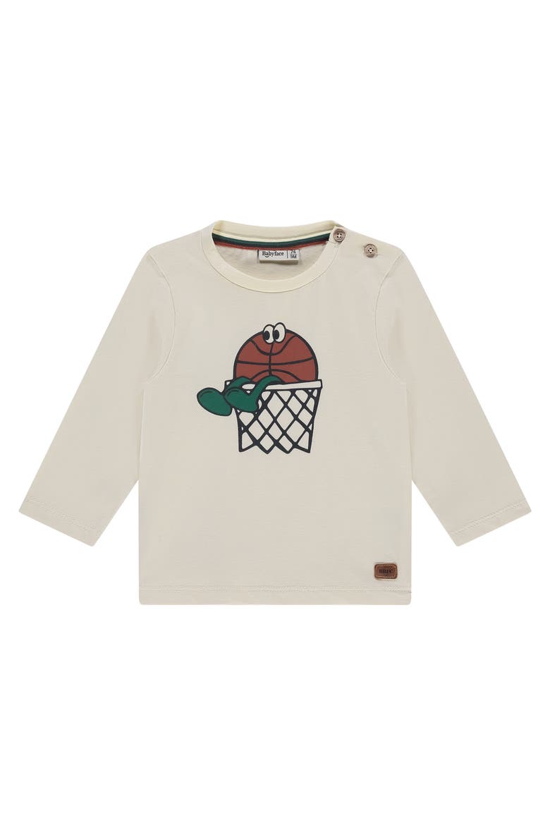 Sports Graphic Long Sleeve T-Shirt, Main, color, Creme